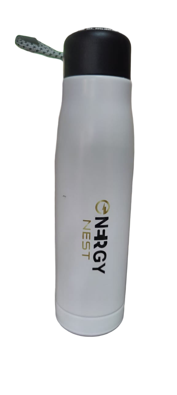Customised Rope Strip Metallic Water Bottle – Premium Engraved Design