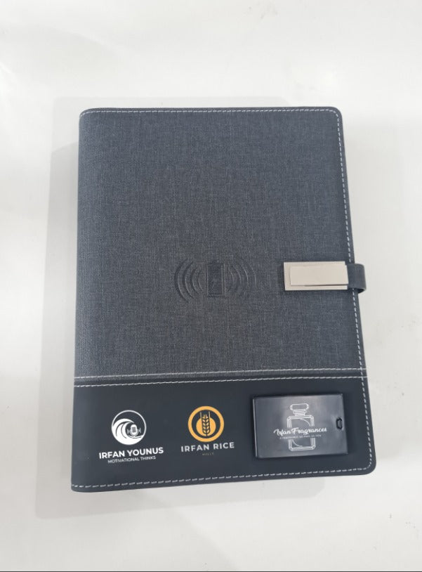 Smart Executive Diary | 8000mAh Power Bank | 64GB USB | Card & Passport Holder