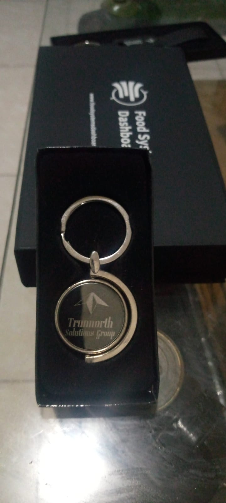 Personalized Engraved Metal Keychain – Custom Name or Logo