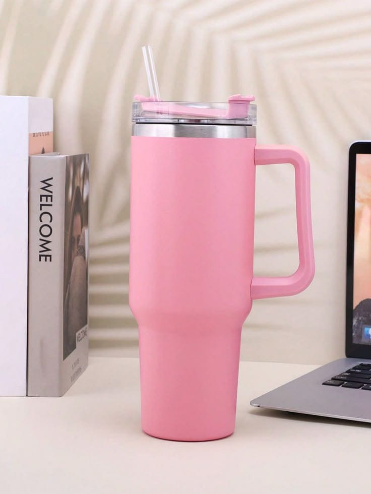 Double Wall Vacuum Tumbler, Stainless Steel Insulated Water Bottle, Stainless Steel Tumbler Cup with Lid Straw