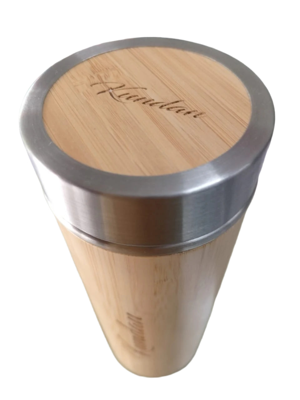 Bamboo Stainless Steel Bottle | Vaccum Insulated | Double Wall Hot & Cold | 500ml